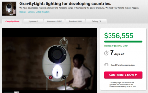 GravityLight - Lighting for developing countries