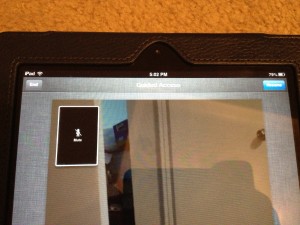 iPad Guided Access buttons