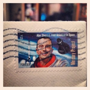 Alan Shepard Stamp - First American in Space