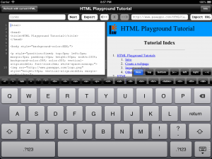 HTML Playground Sample