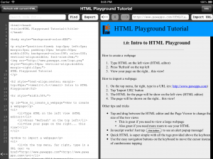 HTML Playground